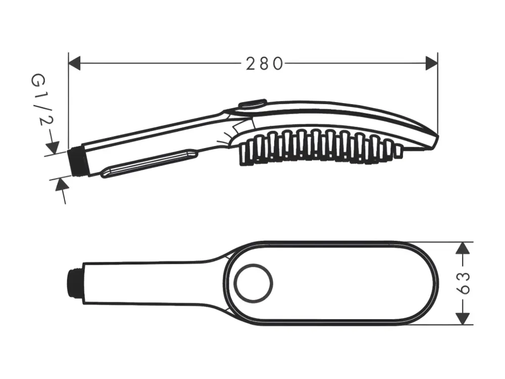 Pommeau de douche pour chien HANSGROHE DogShower 3 jets Rose avec Flexible 1,5 m
