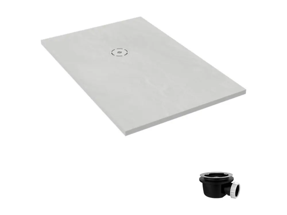 Receveur de douche 170 x 90 JACOB DELAFON Singulier neoroc rectangle blanc + bonde