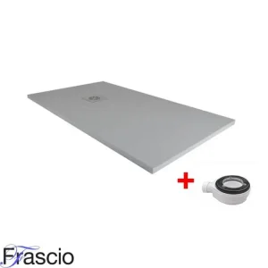 Receveur de Douche 90X100 cm Ligne Vulcano Extra Slim Couleur Gris Profond Ral 7005 En Résine Synthétique et Poudre de Mar...