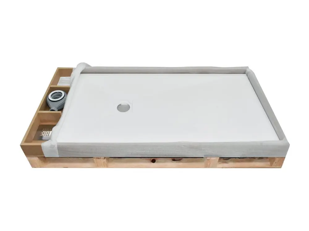Receveur de douche Anthracite, finition Ardoise Stone SIDE, grille de couleur - 100 x 90 cm