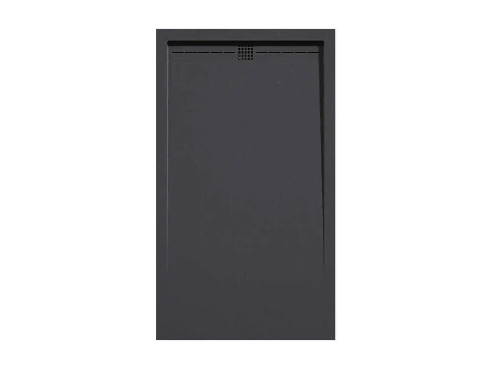 Receveur de douche Anthracite, finition Ardoise Stone CACH, grille de couleur - 190 x 90 cm