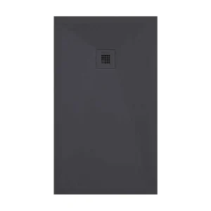 Receveur de douche anthracite finition ardoise Stone Plus, grille de couleur - 200 x 100 cm