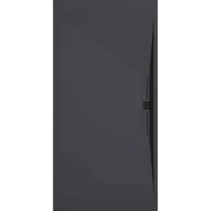 Receveur de douche Anthracite, finition Lisse Stone SIDE, grille de couleur - 200 x 90 cm