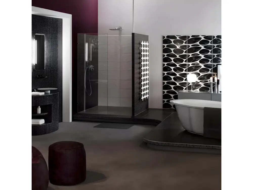 Receveur de douche à carreler 140 x 90 WEDI Fundo Primo rectangle écoulement excentré + kit d'étancheité