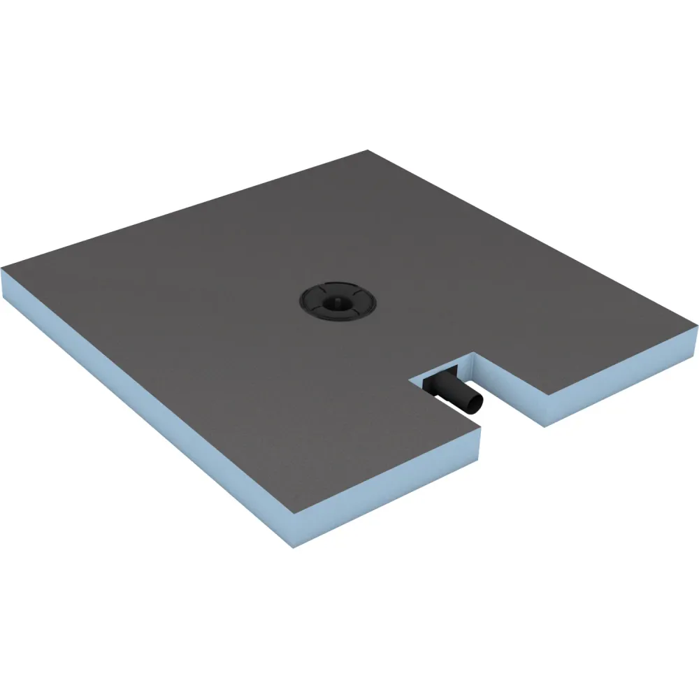 Receveur de douche exhaustif wedi Fundo Plano rectangulaire, écoulement centré DN40
