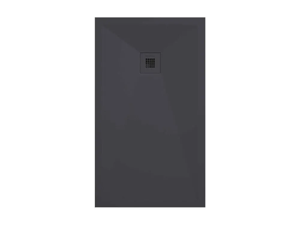 Receveur de douche lisse anthracite Stone Plus, grille de couleur - 200 x 80 cm