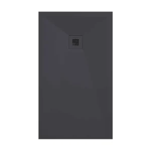 Receveur de douche lisse anthracite Stone Plus, grille de couleur - 190 x 90 cm