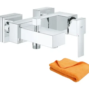Robinet de lavabo Mitigeur bain douche mécanique GROHE Quickfix Sail Cube + microfibre