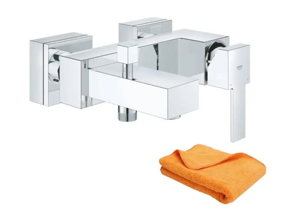Robinet de lavabo Mitigeur bain douche mécanique GROHE Quickfix Sail Cube + microfibre