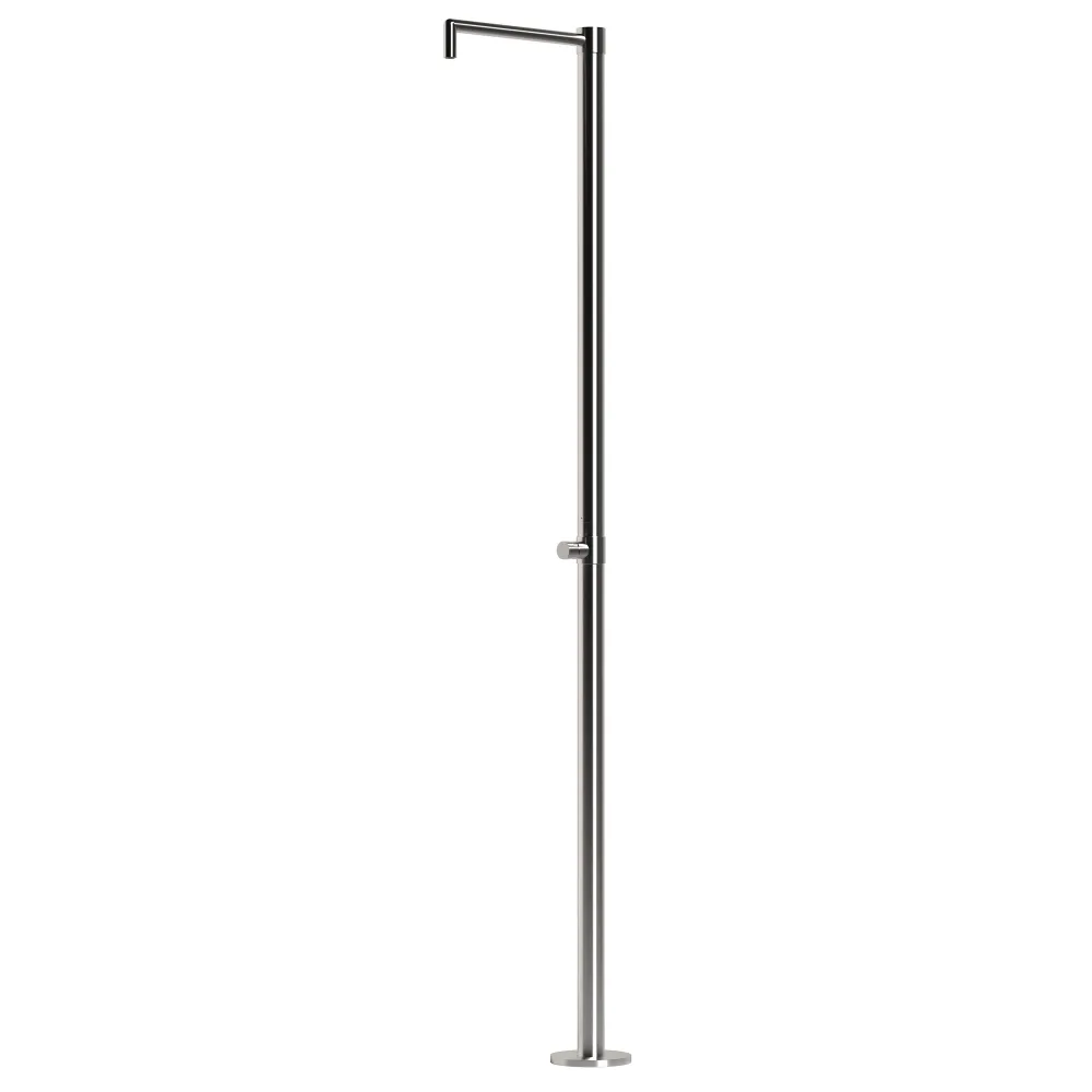 SINED Douche en acier inoxydable 316L satiné avec minuterie d'eau froide et pulvérisateur antivandale, idéale pour les esp...