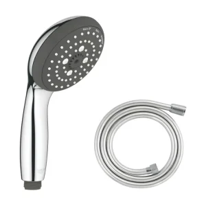 Étanche IPX4 GROHE Douchette 3 jets Vitalio Start 100 chromé avec modulable 150