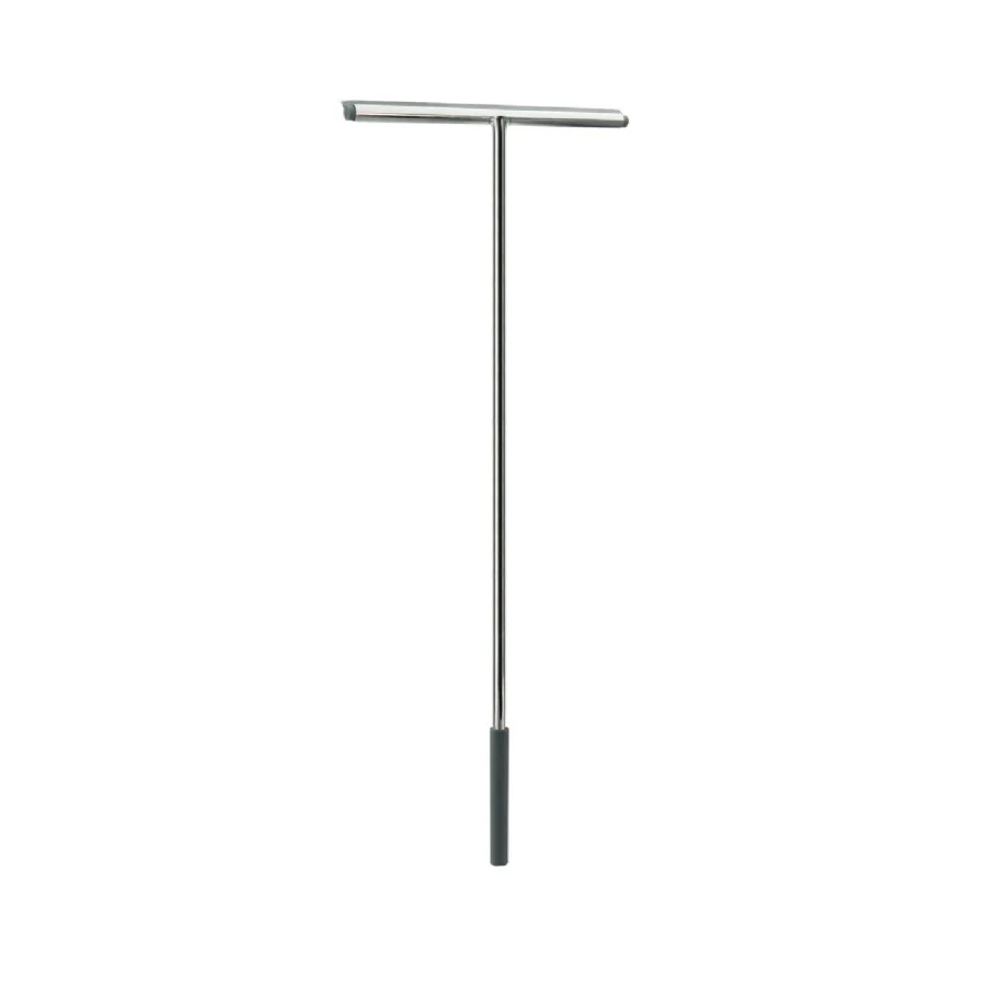 Tergivetri pour douche, paroi et sol en acier inoxydable avec poignée en silicone couleur anthracite Lineabeta Docia
