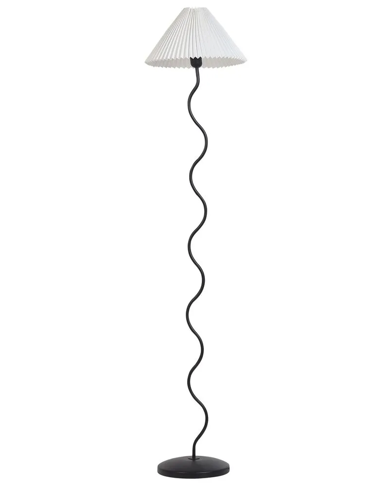 Douille à baïonnette Staande lamp metaal zwart/wit JIKAWO