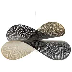 Douille de lustre Hanglamp metaal zwart/goud DOYLES