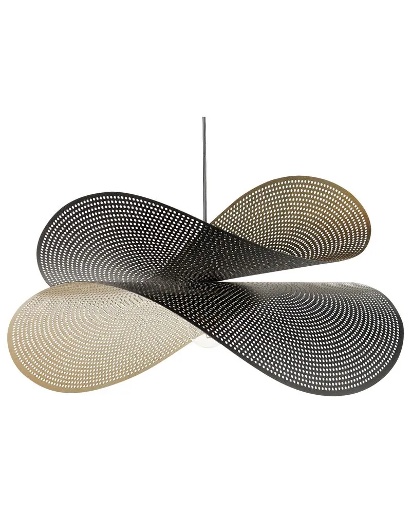 Douille de lustre Hanglamp metaal zwart/goud DOYLES