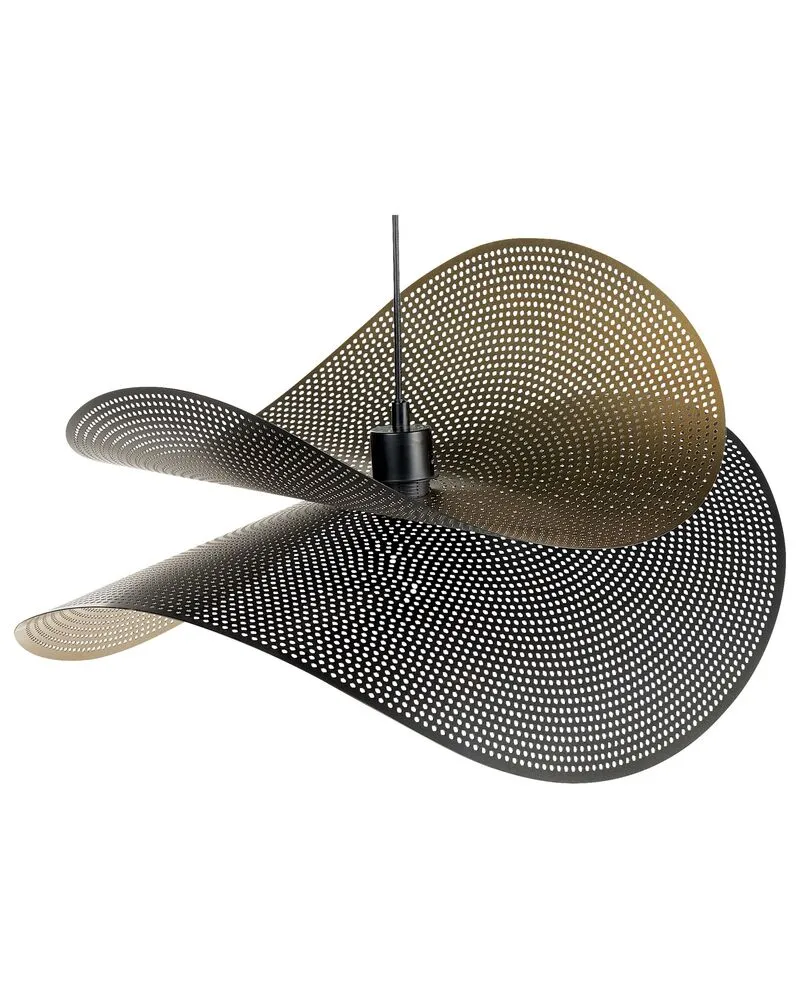 Douille de lustre Hanglamp metaal zwart/goud DOYLES