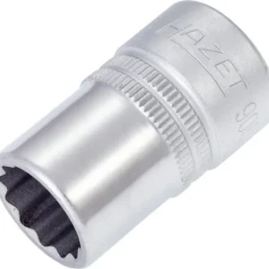 Douille Hazet Bi-Hex carré creux 125 mm (1/2") profil de traction extérieur double hexagonal 9/16" 900AZ...
