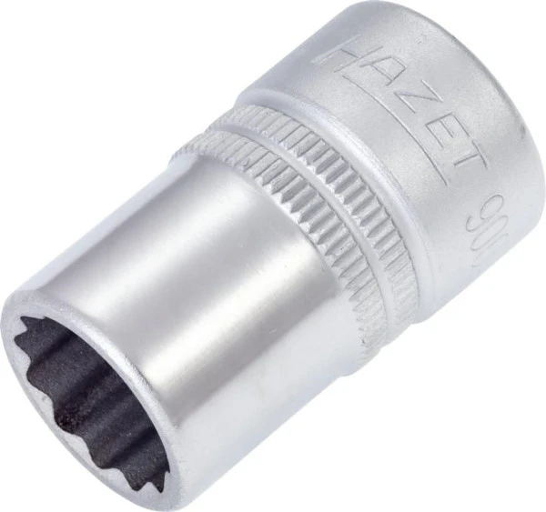 Douille Hazet Bi-Hex carré creux 125 mm (1/2") profil de traction extérieur double hexagonal 9/16" 900AZ...