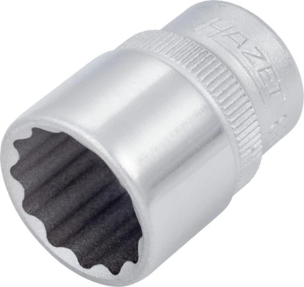 Douille Hazet bi-hexagonale carré creux 10 mm (3/8") profil de traction extérieur duo hexagonal 5/8" 880...