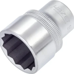 Douille Hazet double hexagonale carré creux 125 mm (1/2 pouce) profil de traction extérieur doublement hexagonal 1&quo...