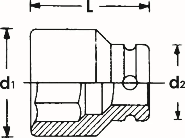 Douille pour boulonneuse VIGOR carré creux 20 mm (3/4 pouce) profil extérieur double six pans 32 mm V5182 acquérir à bas prix