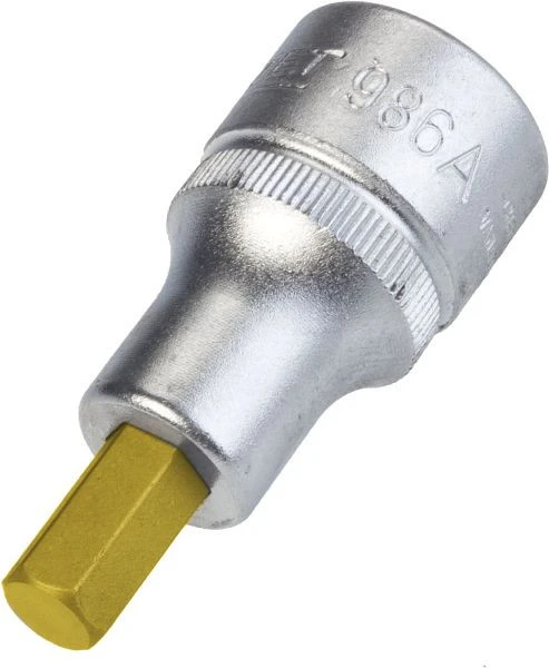 Douille de tournevis Hazet carré creux 125 mm (1/2") profil de douille hexagonale 5/16" 986A-5/16 prendr...