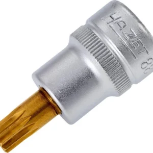 Douille tournevis Hazet carré creux 10 mm profil multident interne XZN M8 version courte avec moletage 8808-8 prendre à ba...