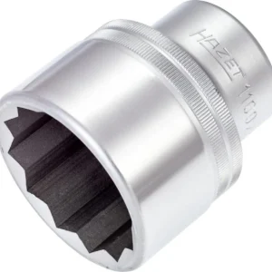 Embout pour clé à douille Hazet double hexagonal carré creux 25 mm (1 pouce) profil extérieur doublement hexagonal 50 mm 1...