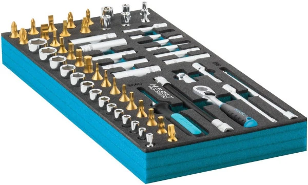 Jeu de clés à douilles Hazet carré creux 63 mm profil extérieur TORX® profil de traction hexagonal extérieur profil intéri...