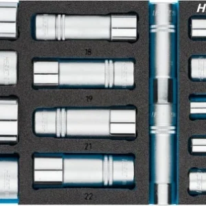Jeu de douilles Hazet carré creux 125 mm (1/2 pouce) profil de traction à six pans creux 10 - 32 nombre d'outils...