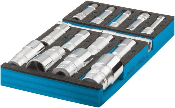 Jeu de douilles Hazet carré creux 125 mm (1/2 pouce) profil de traction à six pans creux 10 - 32 nombre d'outils...