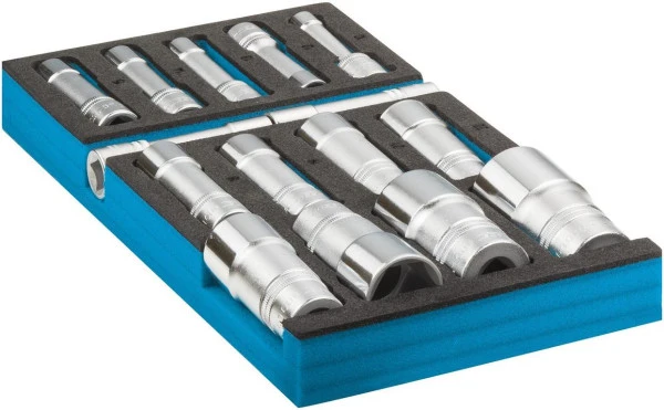 Jeu de douilles Hazet carré creux 125 mm (1/2 pouce) profil de traction à six pans creux 10 - 32 nombre d'outils...
