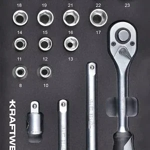 Kraftwerk BASIC Line EVA insert de douille 1/2" 2x4 cm 23 pièces 105.301.005 magasiner à bas prix