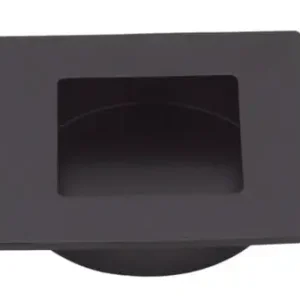 Poignée cuvette carrée inox 304 Epoxy noir mat