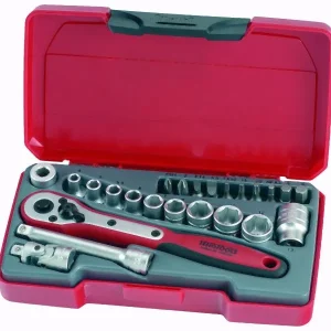 Teng Tools Jeu de douilles hexagonales 1/4" 24 pièces T1424 commander à bas prix