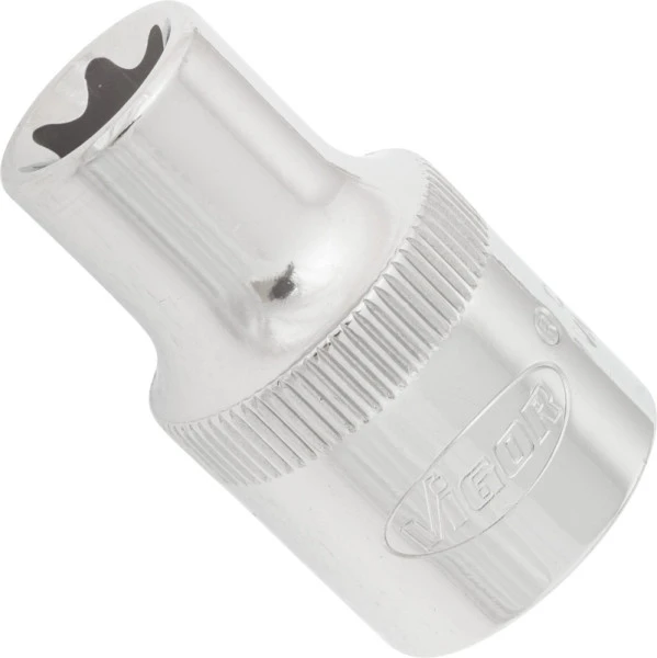 VIGOR Insert de clé à douille TORX carré creux 125 mm (1/2 pouce) profil TORX externe E12 lot de 5 V2732 commander à bas prix