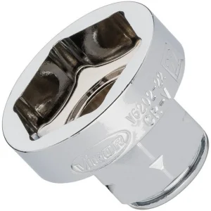 VIGOR Insert de majeur à douille super plat carré creux 10 mm (3/8") profil à six pans extérieurs 22 mm V6202-22...