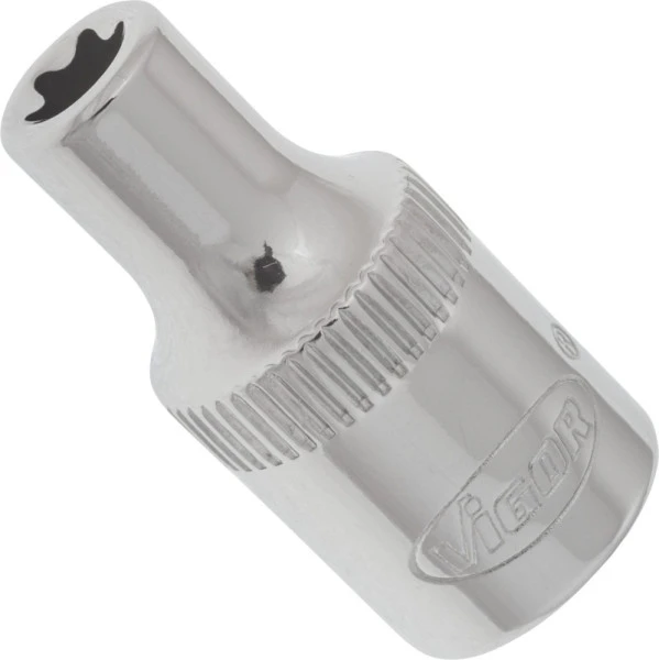 VIGOR Insert de majeur à douille TORX carré creux 63 mm (1/4") profil TORX externe E5 lot de 10 V2186 acheter à b...