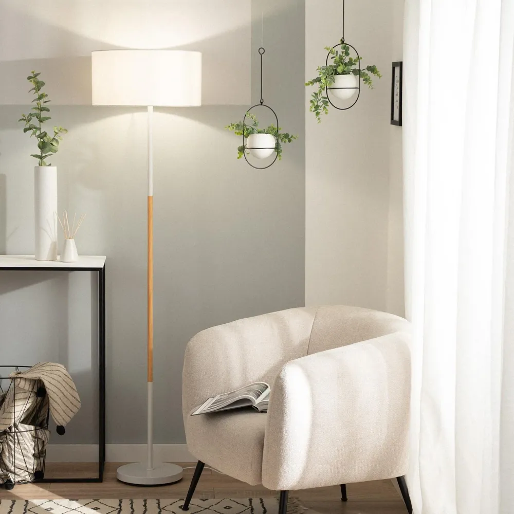 Lampadaire Silinda avec éclairage LED intégré pour une lumière uniforme - Certifié CE
