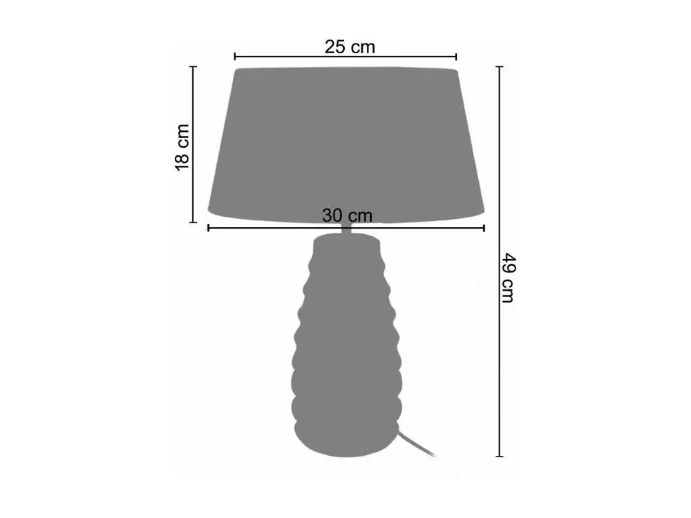 SYMPHONIE - Lampe de chevet conique verre noir pour salon et chambre
