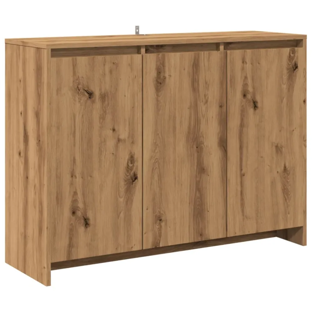Buffet bahut commode armoire meuble de rangement organisateur cuisine salle de séjour salon artisanal 102 x 33 x 75 cm boi...