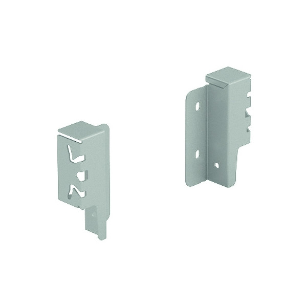 Set raccord de paroi arriere h94 argent - HETTICH avec Joint Étanche