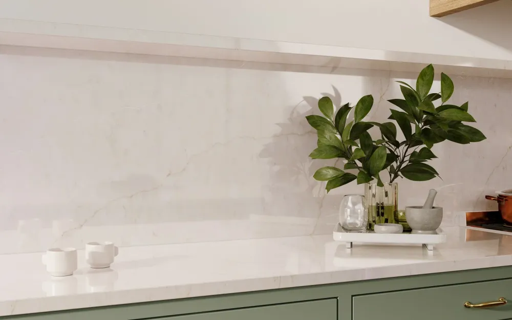 Comptoir en quartz 2 cm - 3 cm LXHA Mistica 63 x 130 po Capacité 4000 Litres