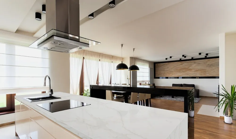 comptoir en quartz Prime Stone 2cm - 3cm Calacatta Antique 63,5 x 127 po pour Maison et Appartement