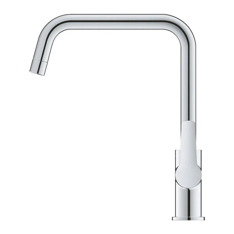 Mitigeur évier START GROHE 30470000 QuickFix Plus - bec haut- rotation 150° - acier chromé