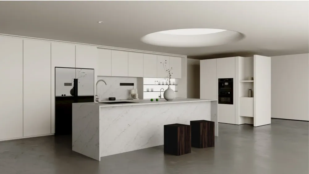 Quartz pour comptoir 2 cm - 3 cm TCE 4036 63 x 126 po Réduction du Chlore