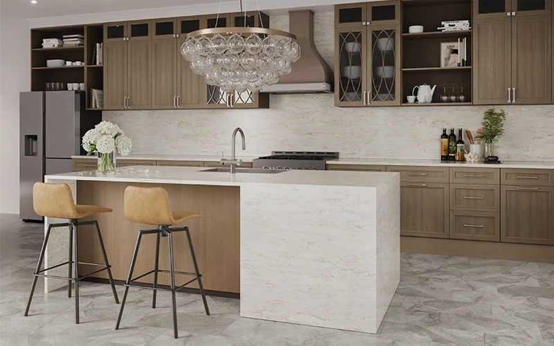 Système de filtration Comptoir en quartz 2 cm - 3 cm LXHA Dolomites 63 x 130 po