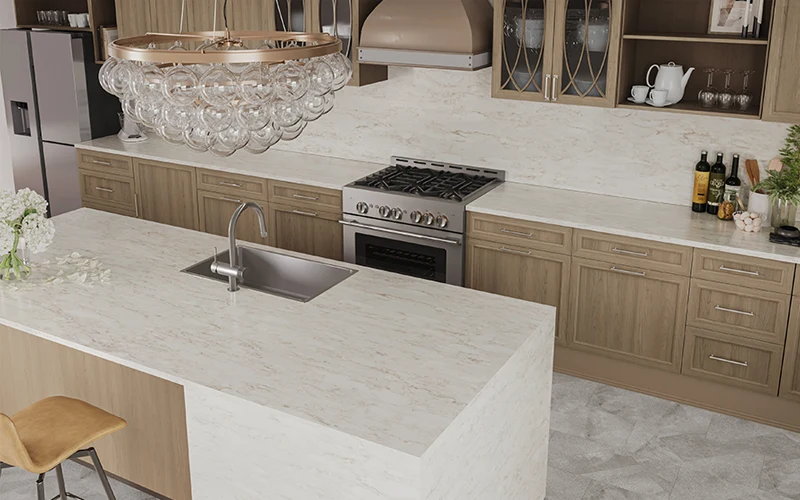 Système de filtration Comptoir en quartz 2 cm - 3 cm LXHA Dolomites 63 x 130 po