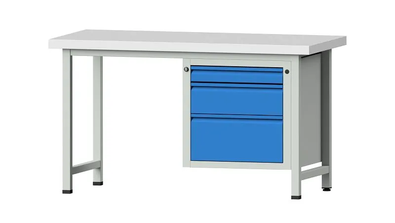 Établis ANKE Établi combiné exemple 710 E 1500 x 700 x 850 mm RAL 7035/5012 KSP 50 mm 510.527 prendre à bas prix