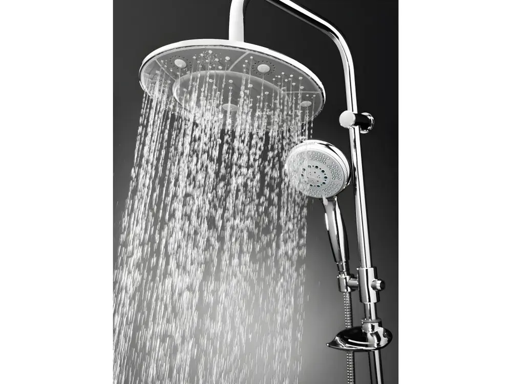 Crémaillère Exposed robinetterie bain douche pluie soupape pôle robinet multifonction ensemble